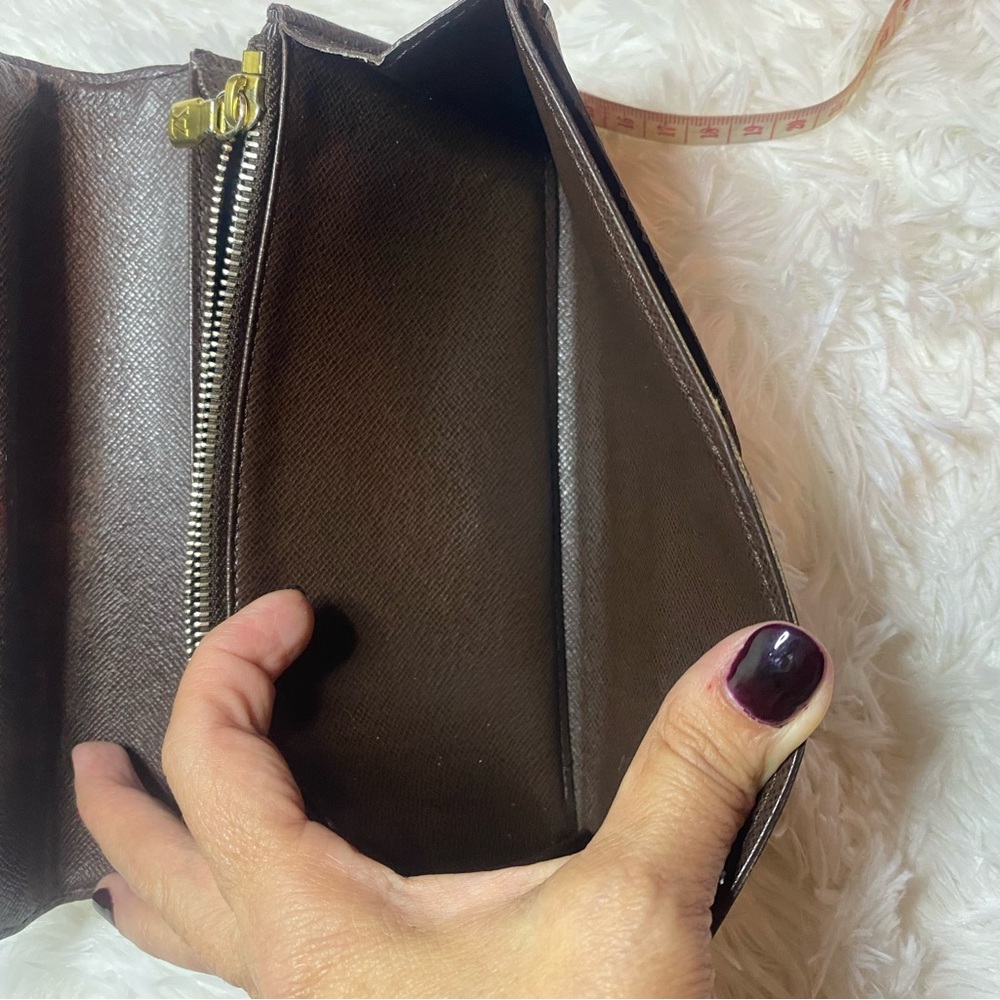 Louis Vuitton Damier Ebene Brown Checkered Wallet - Picture 6 of 12